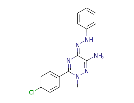 3-(4-Chloro-phenyl)-2-methyl-5-(phenyl-hydrazono)-2,5-dihydro-[1,2,4]triazin-6-ylamine