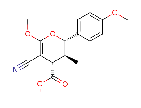 (2S,3S,4S)-5-Cyano-6-methoxy-2-(4-methoxy-phenyl)-3-methyl-3,4-dihydro-2H-pyran-4-carboxylic acid methyl ester