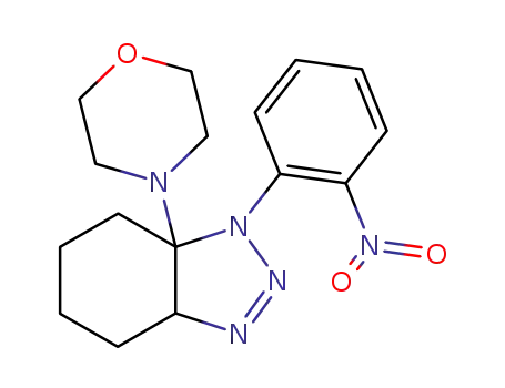 Molecular Structure of 145326-22-3 (7a-Morpholin-4-yl-1-(2-nitro-phenyl)-3a,4,5,6,7,7a-hexahydro-1H-benzotriazole)