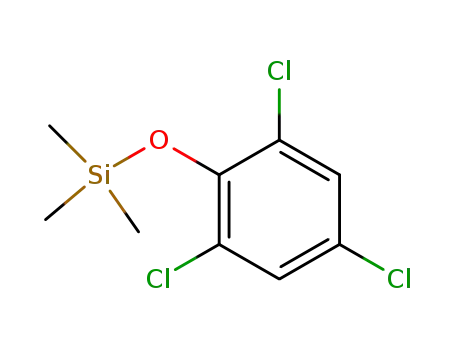 Molecular Structure of 1013-45-2 (trimethyl(2,4,6-trichlorophenoxy)silane)
