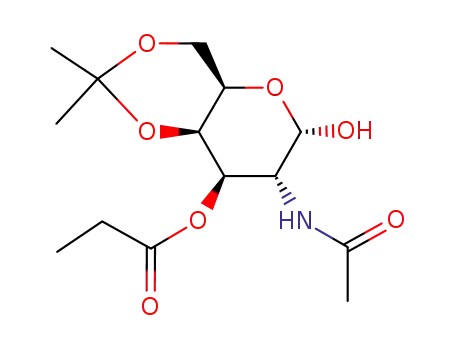 2-acetamido-2-deoxy-4,6-O-isopropylidene-3-O-propanoyl-α-D-galactopyranose