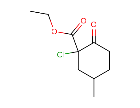 Cyclohexanecarboxylic acid, 1-chloro-5-methyl-2-oxo-, ethyl ester