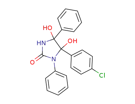 5-(p-Chlorphenyl)-4,5-dihydroxy-1,4-diphenylimidazolidin-2-on