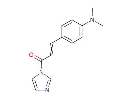 Molecular Structure of 59708-13-3 ((4-(dimethylamino)cinnamoyl)imidazole)