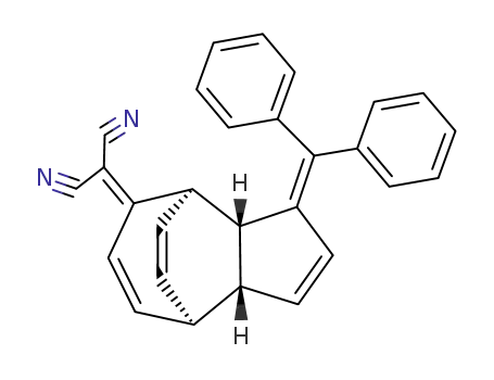 2-((1R,2R,6R,7R)-5-Benzhydrylidene-tricyclo[5.3.2.0<sup>2,6</sup>]dodeca-3,9,11-trien-8-ylidene)-malononitrile