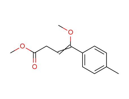 Molecular Structure of 91266-21-6 (3-Butenoic acid, 4-methoxy-4-(4-methylphenyl)-, methyl ester)