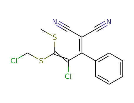 Propanedinitrile,
[2-chloro-3-[(chloromethyl)thio]-3-(methylthio)-1-phenyl-2-propenylidene]
-