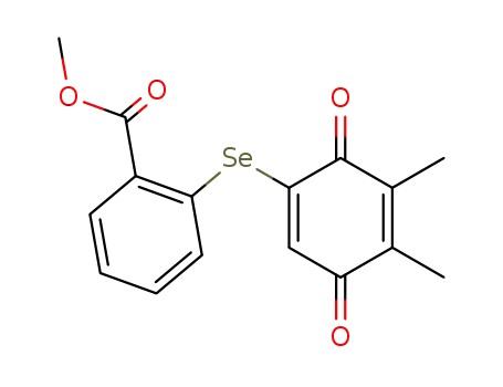 Benzoic acid,
2-[(4,5-dimethyl-3,6-dioxo-1,4-cyclohexadien-1-yl)seleno]-, methyl ester
