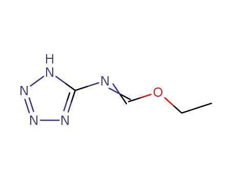Molecular Structure of 101071-40-3 (ethyl N-(1H-tetrazol-5-yl)formimidate)