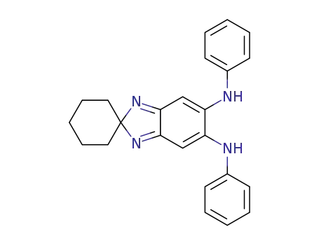 Molecular Structure of 94526-14-4 (Spiro[2H-benzimidazole-2,1'-cyclohexane]-5,6-diamine, N,N'-diphenyl-)