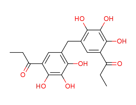 Molecular Structure of 124300-24-9 (bis(2,3,4-trihydroxypropionylphenyl)methane)