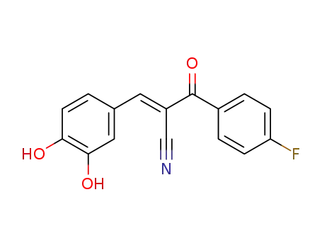 Molecular Structure of 133550-19-3 (3,4-dihydroxy-(p-fluorobenzoyl)-cis-cinnamonitrile)