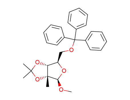 methyl 2,3-O-isopropylidene-2-C-methyl-5-O-trityl-β-D-ribofuranoside