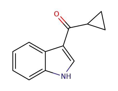 Molecular Structure of 675834-79-4 (cyclopropyl(1H-indol-3-yl)methanone)