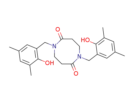 Molecular Structure of 142230-93-1 (1,5-Diazocine-2,6(1H,3H)-dione,
tetrahydro-1,5-bis[(2-hydroxy-3,5-dimethylphenyl)methyl]-)