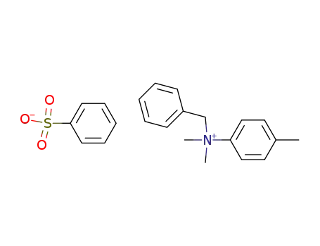 Molecular Structure of 88802-00-0 (Benzenemethanaminium, N,N-dimethyl-N-(4-methylphenyl)-,
benzenesulfonate)