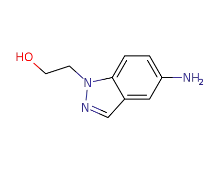 Molecular Structure of 885270-96-2 (2-(5-Amino-1H-indazol-1-yl)ethanol)