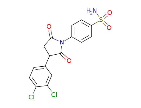 4-(3-(3,4-Dichlorophenyl)-2,5-dioxo-1-pyrrolidinyl)benzenesulfonamide