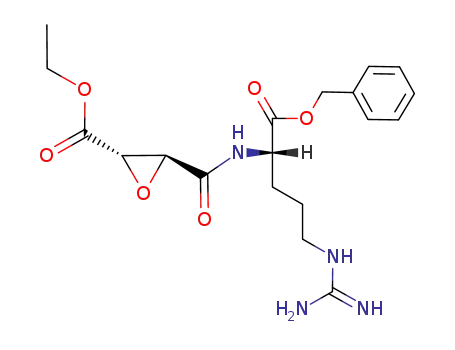 N-((2S,3S)-3-trans-ethoxycarbonyloxiran-2-carbonyl)-L-arginine benzyl ester