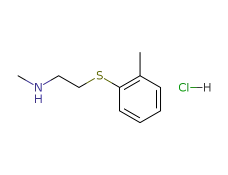 Molecular Structure of 115335-00-7 (Ethanamine, N-methyl-2-[(2-methylphenyl)thio]-, hydrochloride)