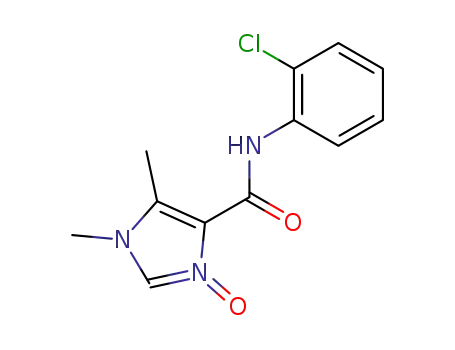 Molecular Structure of 139325-87-4 (1H-Imidazole-4-carboxamide, N-(2-chlorophenyl)-1,5-dimethyl-,
3-oxide)