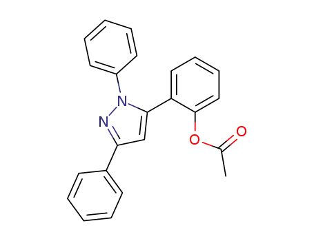 Molecular Structure of 75640-13-0 (5-(2-acetoxyphenyl)-1,3-diphenylpyrazole)
