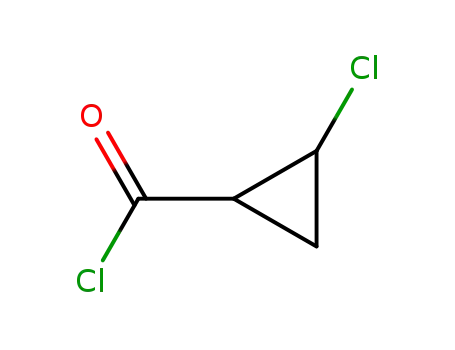 Molecular Structure of 96183-57-2 (Cyclopropanecarbonyl chloride, 2-chloro-, cis-)