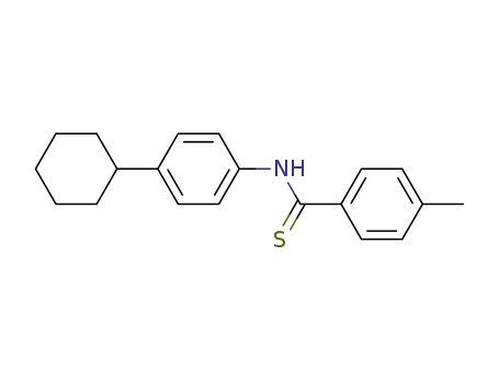 Molecular Structure of 147701-86-8 (N-(4-cyclohexylphenyl)-4-methylbenzenecarbothioamide)