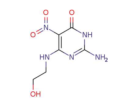 2-AMINO-6-((2-HYDROXYETHYL)AMINO)-5-(NITRO)PYRIMIDIN-4(3H)-ONE