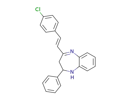 1H-1,5-Benzodiazepine,
4-[2-(4-chlorophenyl)ethenyl]-2,3-dihydro-2-phenyl-, (E)-