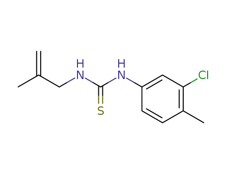 Molecular Structure of 141502-48-9 (Thiourea, N-(3-chloro-4-methylphenyl)-N'-(2-methyl-2-propenyl)-)