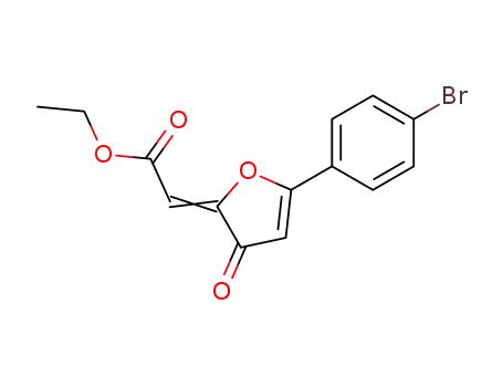 Molecular Structure of 97181-05-0 (ethyl (2Z)-[5-(4-bromophenyl)-3-oxofuran-2(3H)-ylidene]ethanoate)