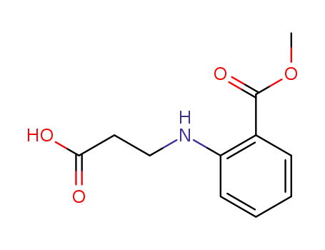 Molecular Structure of 148673-95-4 (N-(2-methoxycarboxyphenyl)-β-alanine)