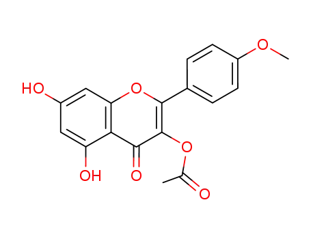 4H-1-Benzopyran-4-one,
3-(acetyloxy)-5,7-dihydroxy-2-(4-methoxyphenyl)-