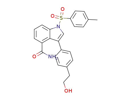 3-<4-(2-Hydroxyethyl)phenyl>-1-(4-tolylsulfonyl)indol-4-carboxamid