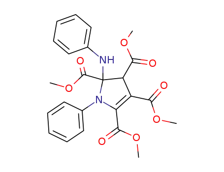 1H-Pyrrole-2,3,4,5-tetracarboxylic acid,
2,3-dihydro-1-phenyl-2-(phenylamino)-, tetramethyl ester
