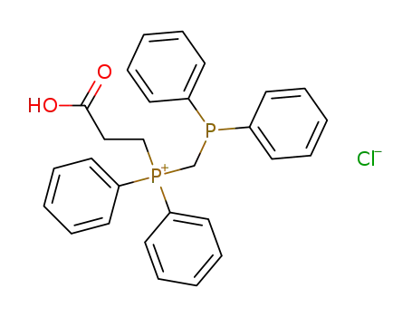 Molecular Structure of 135491-05-3 (3,3-diphenyl-5-diphenylphosphino-3-phosphoniapentanoic acid chloride)