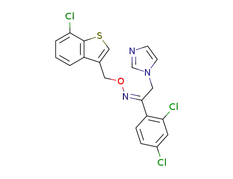 1-(2,4-Dichloro-phenyl)-2-imidazol-1-yl-ethanone O-(7-chloro-benzo[b]thiophen-3-ylmethyl)-oxime