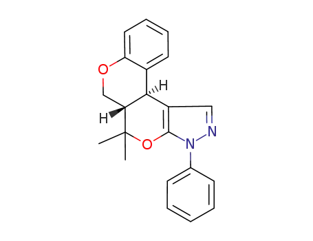 (5aRS,11bSR)-3,5a,6,11b-tetrahydro-5,5-dimethyl-3-phenyl-5H-<1>benzopyrano<4',3':4,5>pyrano<2,3-c>pyrazole