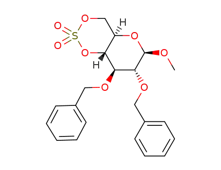 methyl 2,3-di-O-benzyl-β-D-glucopyranoside 4,6-cyclic sulfate