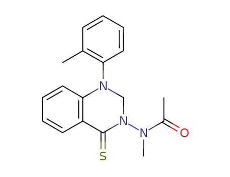 Molecular Structure of 90070-48-7 (Acetamide,
N-[1,4-dihydro-1-(2-methylphenyl)-4-thioxo-3(2H)-quinazolinyl]-N-methyl
-)