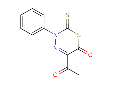5-Acetyl-3-phenyl-2-thioxo-2,3-dihydro-[1,3,4]thiadiazin-6-one