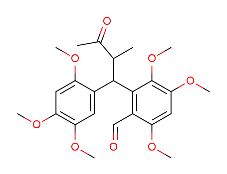 3,4,6-Trimethoxy-2-[2-methyl-3-oxo-1-(2,4,5-trimethoxy-phenyl)-butyl]-benzaldehyde