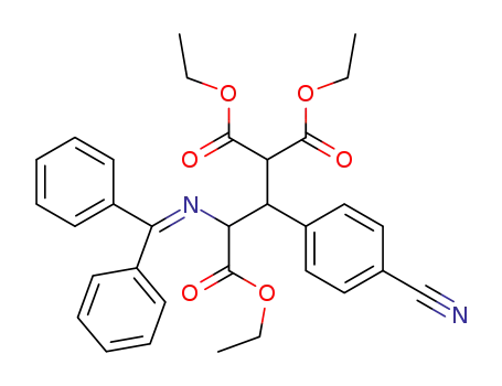 4-Ethoxycarbonyl-2-N-(Diphenylmethylen)-3-(4'-cyanphenyl)-glutaminsaeurediethylester