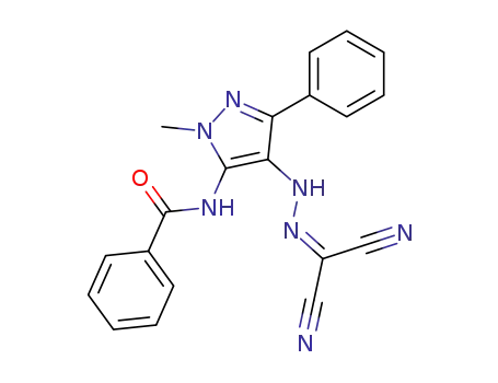 Benzamide,
N-[4-[(dicyanomethylene)hydrazino]-1-methyl-3-phenyl-1H-pyrazol-5-yl]-