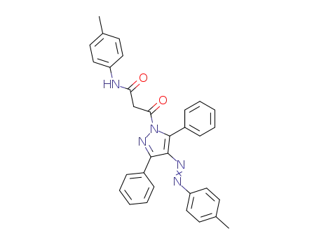 3-(3,5-Diphenyl-4-p-tolylazo-pyrazol-1-yl)-3-oxo-N-p-tolyl-propionamide