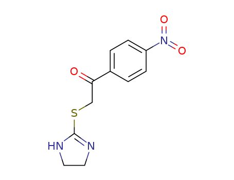 2-(4,5-dihydro-1H-imidazol-2-ylsulfanyl)-1-(4-nitrophenyl)ethanone cas  36065-80-2