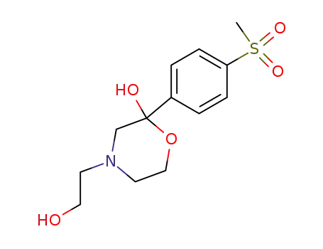 2-Hydroxy-4-(2-hydroxyethyl)-2-(4-methylsulfonylphenyl)-morpholine