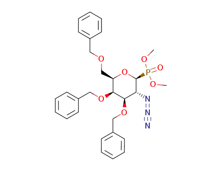 dimethyl (2-azido-3,4,6-tri-O-benzyl-2-deoxy-β-D-galactopyranosyl) phosphonate