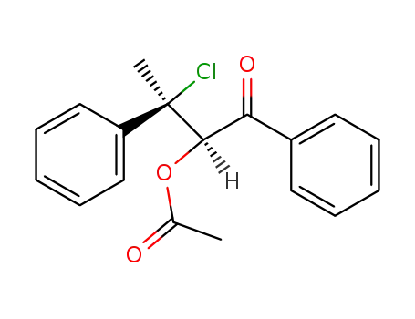 1-Butanone, 2-(acetyloxy)-3-chloro-1,3-diphenyl-